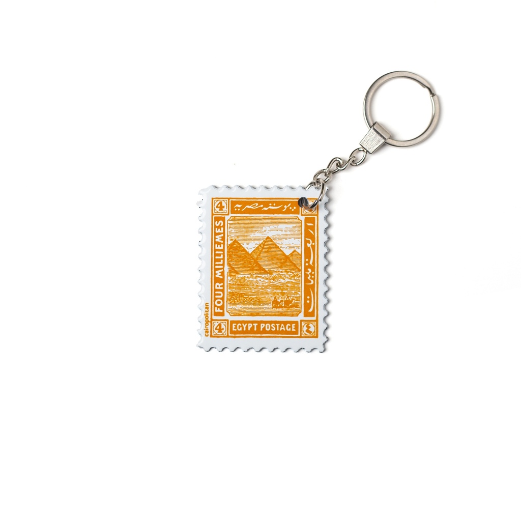 Pyramids Egyptian Postage keychain