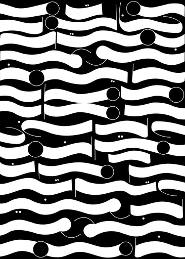 [Mariem Abutaleb] Port Said Songs Sea waves inspired lettering poster