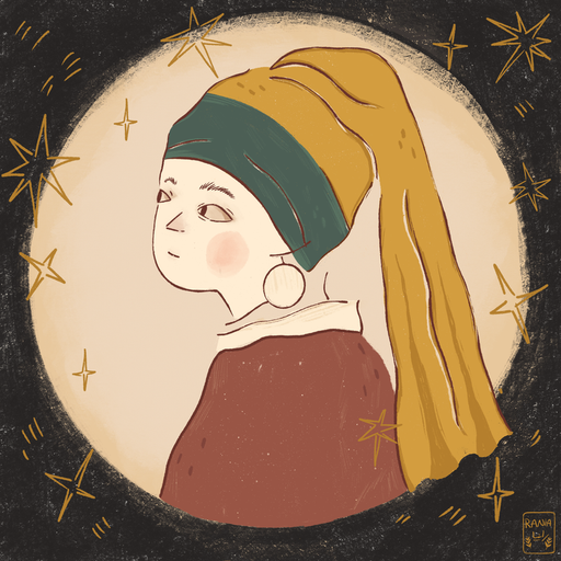 [Rania Younis] Girl with a Pearl Earring